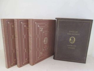 Lives Of The Artists Giorgio Vasari Folio Society 3 Volume Slipcased Edition Gio