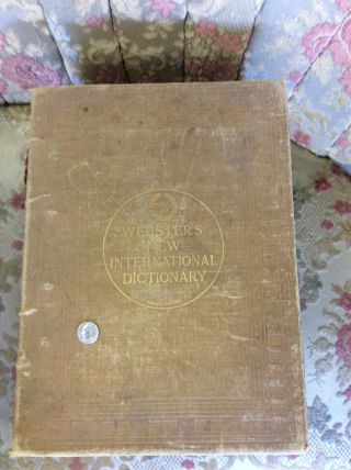 Huge Vintage Webster ' s International Dictionary of the English Language 1925 2
