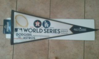 Houston Astros Dodgers World Series Pennant 2017 Fall Classic Nwt
