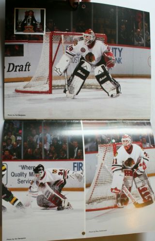 1991 - 92 Chicago Blackhawks Wall Calendar Chelios Roenick Belfour NHL Coca - Cola 3