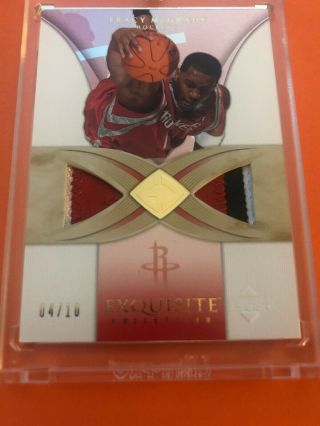 2006 - 07 Ud Exquisite Tracy Mcgrady Jersey Patch 4/10