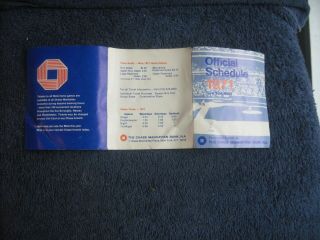 1971 N.  Y.  METS BASEBALL SCHEDULE WITH PRICE SCALE ON BACK 3