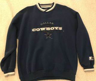 Vintage Dallas Cowboys Starter Pullover Mens Large