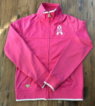 Nfl Pittsburgh Steelers Breast Cancer Women’s Pink Reebok Jacket Size Small