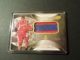 Tracy Mcgrady 2007 - 08 Exquisite Scripted Swatches Patch Auto 13/15
