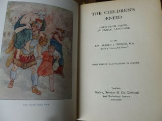 The Children ' s Aeneid by Rev A J Church - Colour Plates - Decorative HB 2