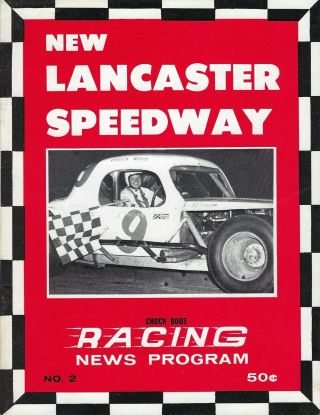 1969 Lancaster Speedway Modified Program - Chuck Boos - Db