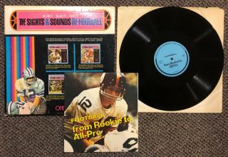 Vintage 33 1/3 Record Nfl Sights Sounds Of Football Rookie To All Pro Album 24