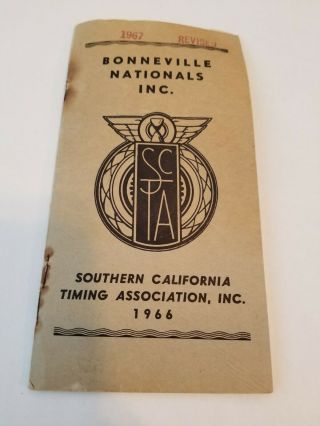1966 Southern California Timing Association,  Inc.  Bonneville Nationals Rulebook