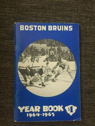 1964 - 65 Boston Bruins Media Guide Yearbook Nhl Hockey