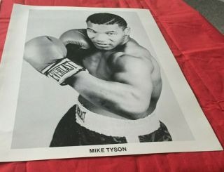 1986 Mike Tyson Vs.  Lorenzo Boyd Boxing Ticket Stub And Promo Photo