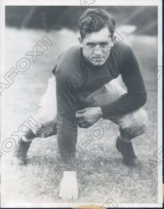1934 Washington Husky Football Player Tackle Joe Wiatrak Press Photo