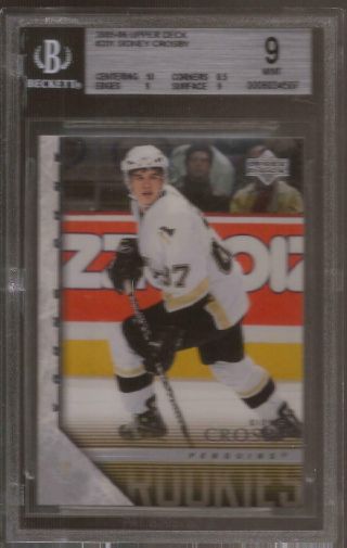 Sidney Crosby 2005 - 06 Upper Deck Series 1 Young Guns Rookie Graded Bgs 9 Wow