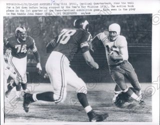 1959 Chicago Cardinals King Hill Rushes Vs Los Angeles Rams Press Photo