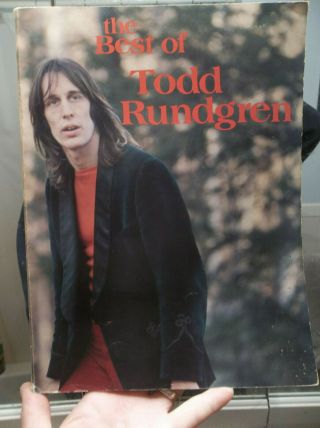 The Best Of Todd Rundgren Sheet Music Book 1979 Almo Vf 4206