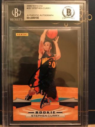 2009 - 10 Stephen Curry Auto Autograph Rc Rookie Panini Beckett
