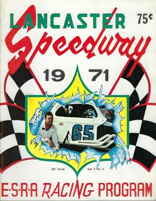 1971 Lancaster Speedway Modified Program - V3,  2 - Bill Torrisi Db