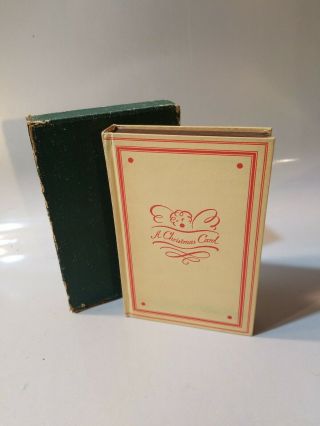 Old 1932 - A Christmas Carol - Charles Dickens Box Sleeve,  Illustrated Classic
