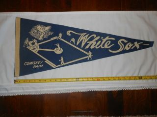 Vintage Chicago White Sox Comiskey Park Pennant