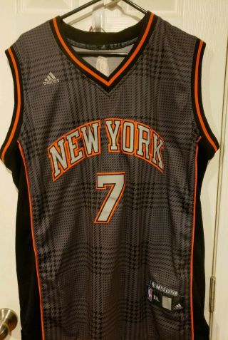 Carmelo Anthony 7 York Knicks Adidas Limited Edition Nba Jersey Mens Xxl