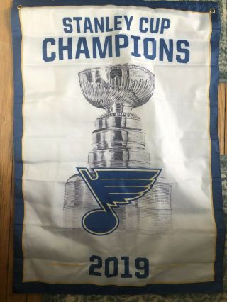 St.  Louis Blues 2019 Stanley Cup Championship Rafter Banner 3’x2’
