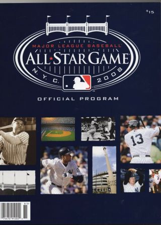 2008 Mlb All - Star Game - Official Program - Yankee Stadium