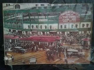 Vintage Chicago Cubs Poster