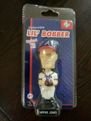 Lil Bobbers: Chipper Jones,  Atlanta Braves Mini Bobblehead Doll 2