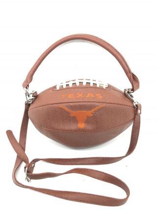 University Of Texas Ut Longhorn Football Satchel X - Body Purse Shoulder Handbag
