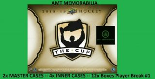 Jack Eichel Buffalo Sabres 2018/19 18/19 Ud The Cup 2x Master Case 12x Box Break