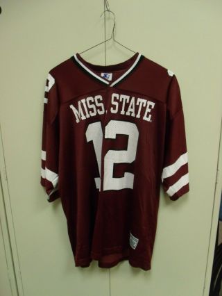 Vintage Mississippi State Bulldogs Starter Football Jersey Mens Size 52 Xl