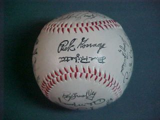 1984 York Yankees Facimile Team Signed Baseball Mattingly Rookie Year