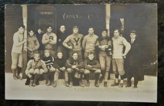 1908 Yankton South Dakota Football Team Real Photo Postcard