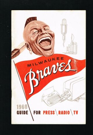 1960 Milwaukee Braves Mlb Baseball Press Media Guide