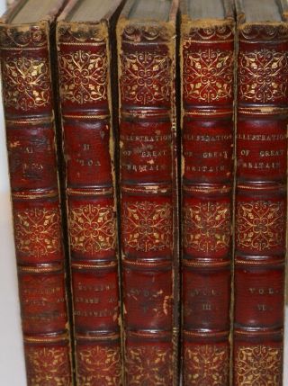 Cabinent Illustrations Of Great Britain Almost 300 Illustrations 5 Vol 1816