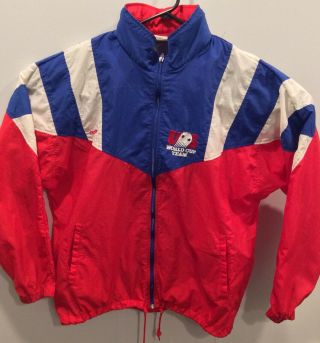 Vintage 1994 Adidas Usa Soccer World Cup Team Large Windbreaker Soccer Jacket