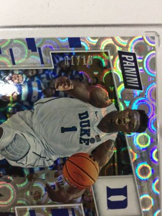 Jersey Number 2019 Panini The National Zion Williamson RC 1/10 WoW 3