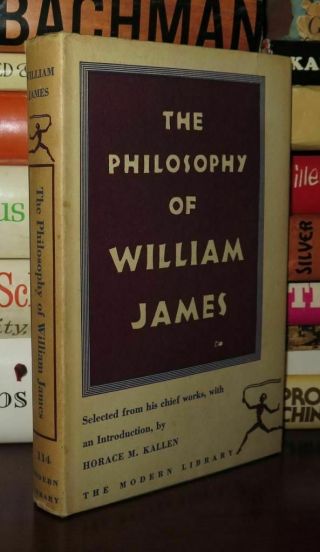 James,  William The Philosophy Of William James Modern Library Edition