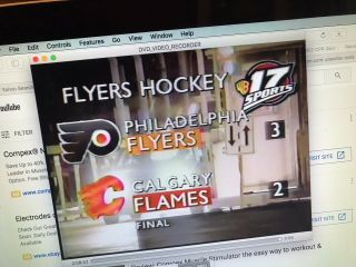 Philadelphia Flyers Vs Calgary Flames Dvd 12/29/1995