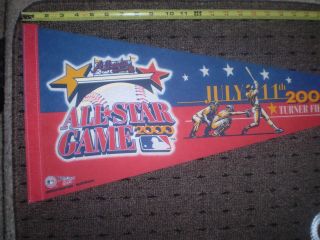 2000 Mlb All Star Game Atlanta Braves Baseball Pennant Wincraft Turner Field Ga