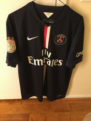 Nike Paris Saint - Germain (psg) 2014 - 15 Home Kit Zlatan Ibrahimovic 10