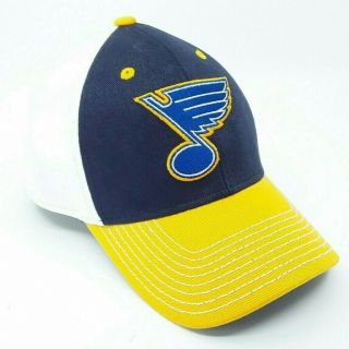 Reebok St.  Louis Blues Fitmax 70 Nhl Stretch Fit Hockey Cap Hat L/xl Stanley Cup