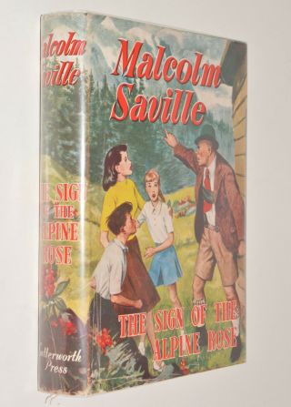 Malcolm Saville The Sign Of The Alpine Rose Hb Dj 1950 First Edition Jillies