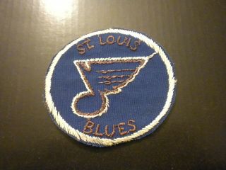 Vintage Nhl St.  Louis Blues Hockey Sew On Patch 3 Inches Wide & 2 3/4 Inches Tal