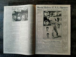 April 13 1960 Sporting News Roger Maris Stan Musial,  Warren Spahn,  Coca Cola Ad 2