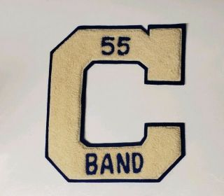 Vintage Varsity Letter C Band Letterman Jacket Patch College High School 1955