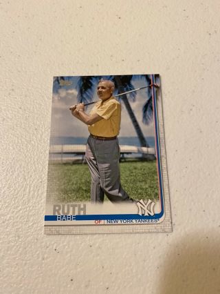 2019 Topps Series 1 Babe Ruth 250 Short Print Ssp Extremely Rare