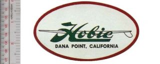 Vintage Surfing California Hobie Surfboards Of Dana Points,  Ca Promo Patch