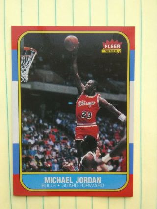 Michael Jordan 86 / 87 Fleer Rookie Card 57