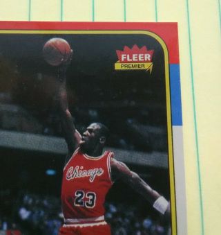 MICHAEL JORDAN 86 / 87 Fleer Rookie Card 57 3